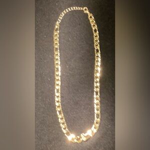 Faux Gold Link Chain Necklace Adjustable